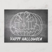 Pompoen voor Halloween 5-alkboard Feestdagenkaart (Voorkant)