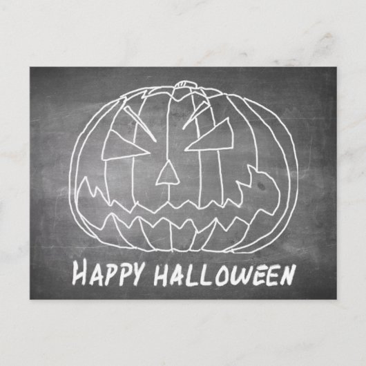 Pompoen voor Halloween 5-alkboard Feestdagenkaart (Voorkant)