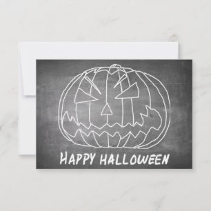 Pompoen voor Halloween 5 schoolbord uitstraling