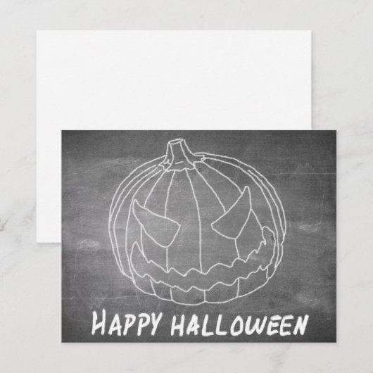 Pompoen voor Halloween 6-alkboard (Voorkant / Achterkant)