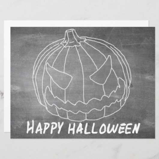 Pompoen voor Halloween 6-alkboard (Voorkant / Achterkant)