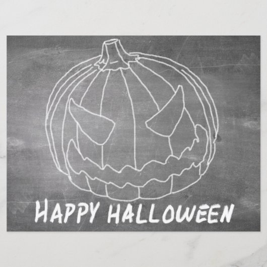 Pompoen voor Halloween 6-alkboard (Voorkant)