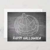 Pompoen voor Halloween 6-alkboard Feestdagenkaart (Voorkant / Achterkant)