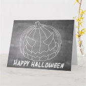 Pompoen voor Halloween 6-alkboard Kaart (Gele Bloem)