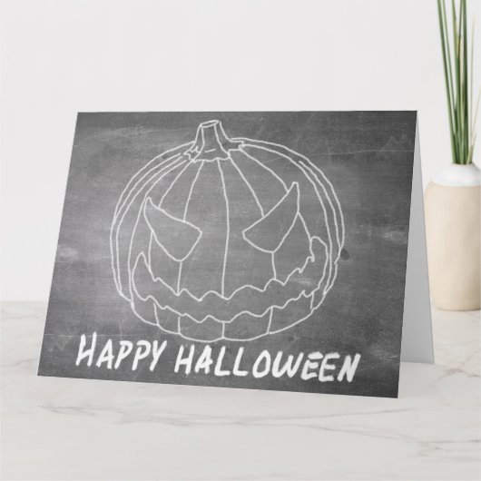 Pompoen voor Halloween 6-alkboard Kaart (Voorkant)