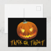Pompoen voor Halloween 6 Feestdagenkaart (Voorkant / Achterkant)
