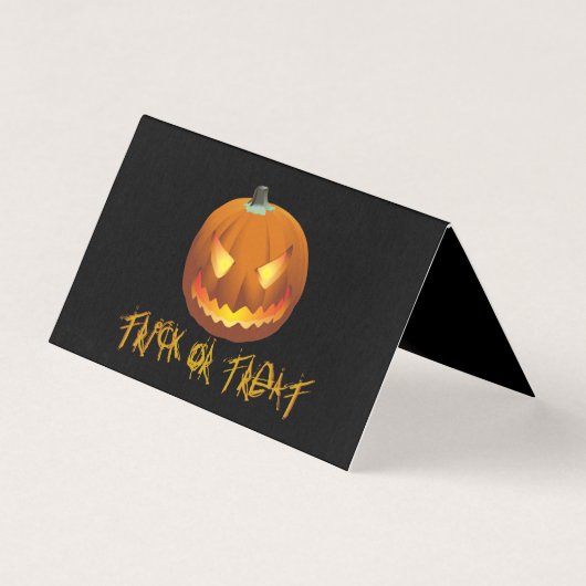 Pompoen voor Halloween 6 Kaart (Voorkant)