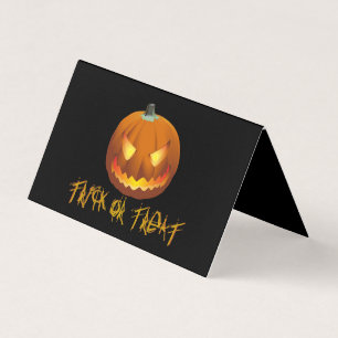Pompoen voor Halloween 6 Kaart