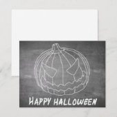 Pompoen voor Halloween 6 schoolbord uitstraling (Voorkant / Achterkant)