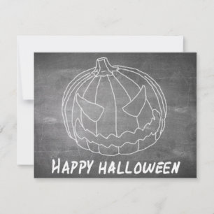 Pompoen voor Halloween 6 schoolbord uitstraling