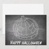 Pompoen voor Halloween 6 schoolbord uitstraling (Voorkant / Achterkant)
