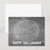 Pompoen voor Halloween 6 schoolbord uitstraling (Voorkant / Achterkant)