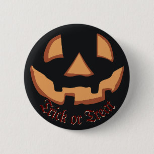 Pompoen voor Halloween in Black Button