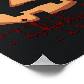 Pompoen voor Halloween in Black Poster (Hoek)