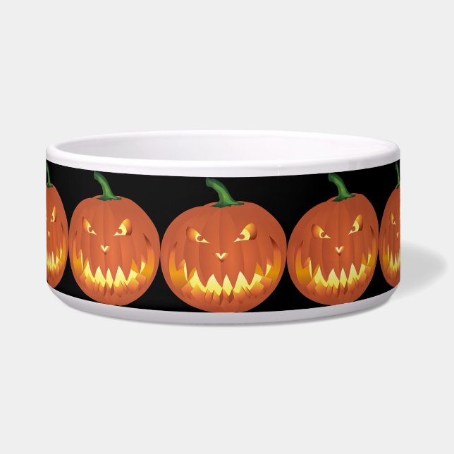 Pompoen voor Halloween... Voerbakje (Voorkant)