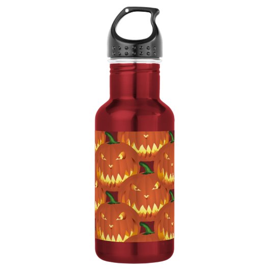 Pompoen voor Halloween... Waterfles (Voorkant)