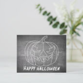 Pompoen voor het uiterlijk van Halloween 3-alkboar Feestdagenkaart (Staand voorkant)