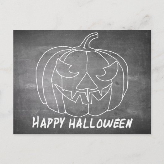 Pompoen voor het uiterlijk van Halloween 3-alkboar Feestdagenkaart (Voorkant)