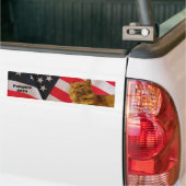 pompoen voor President met achtergrondbundel Bumpersticker (Op Truck)