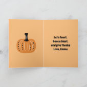 Pompoen voor Thanksgiving en fantasievolle herfstb (Binnen)