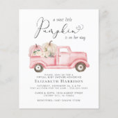 Pompoen Vrachtwagen Baby Meisje Virtuele Douche Ui (Voorkant)