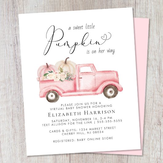 Pompoen Vrachtwagen Baby Meisje Virtuele Douche Ui