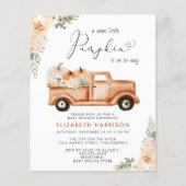 Pompoen  Vrachtwagen Baby shower Invitation (Voorkant)