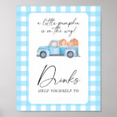 Pompoen vrachtwagen - Drinken Poster (Voorkant)