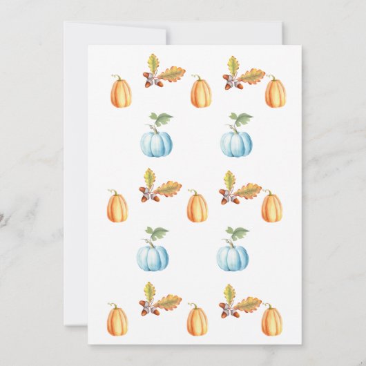 Pompoen Vrachtwagen Herfst Jongen Verjaardagsfeest Kaart (Achterkant)