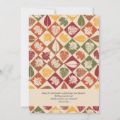 Pompoen Vrachtwagen Herfst Oogst Party Thanksgivin Kaart (Achterkant)