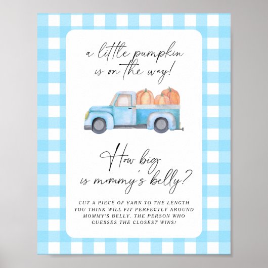 Pompoen vrachtwagen - hoe groot is mama's buik spe poster (Voorkant)