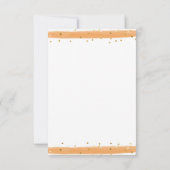 Pompoen Vrachtwagen Modern Herfst Baby shower Bedankkaart (Achterkant)