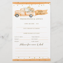 Pompoen Vrachtwagen Modern Herfst Baby shower Game