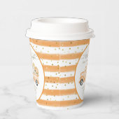 Pompoen Vrachtwagen Modern Herfst Baby shower Papieren Bekers (Rechts)