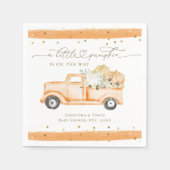 Pompoen Vrachtwagen Modern Herfst Baby shower Servet (Voorkant)