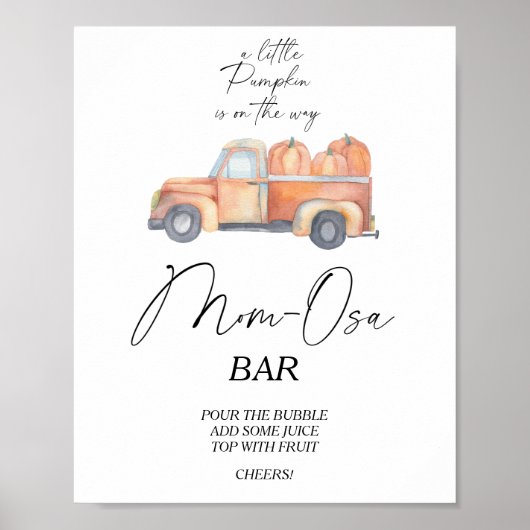 Pompoen vrachtwagen \ Mon-osa bar Poster (Voorkant)