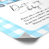 Pompoen vrachtwagen - zeg niet baby Poster (Hoek)