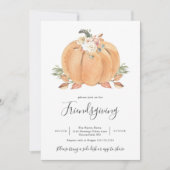 Pompoen Vriendendankdagdiner Kaart (Voorkant)