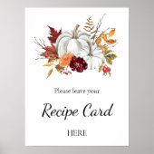 Pompoen Vrijgezellenfeest Recept Aanvraag Poster (Voorkant)