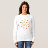 Pompoen Vrouw: Basis Sweatshirt (Voorkant volledig)