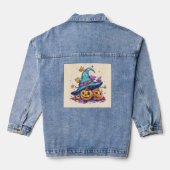 Pompoen Vrouwen Denim Jacket (Jean Jacket), Denim (Achterkant)