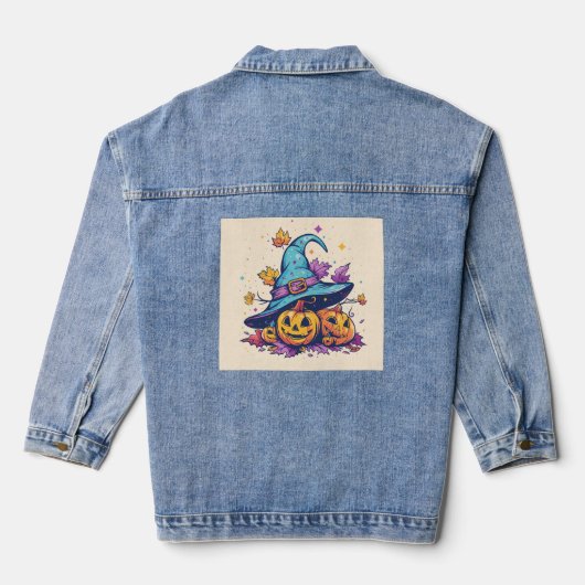 Pompoen Vrouwen Denim Jacket (Jean Jacket), Denim (Achterkant)