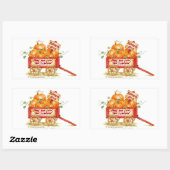 Pompoen Wagen Halloween Stickers (Vel)