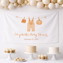 Pompoen Waslijn Herfst Baby Shower