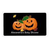 Pompoen Waterfles Sticker (Voorkant)