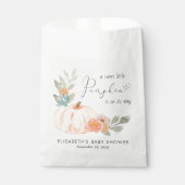 Pompoen Waterverf Herfst Baby shower Bedankzakje (Voorkant)