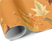 Pompoen Waterverf Herfst & Herfst Thanksgiving Cadeaupapier (Rol Hoek)