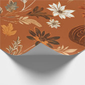 Pompoen Waterverf Herfst & Herfst Thanksgiving Cadeaupapier (Hoek)