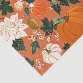 Pompoen Waterverf Herfstpatroon voor Herfst Tissuepapier (Detail)
