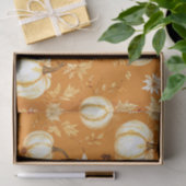 Pompoen Waterverf Herfstpatroon voor Herfst Tissuepapier (Geschenk)